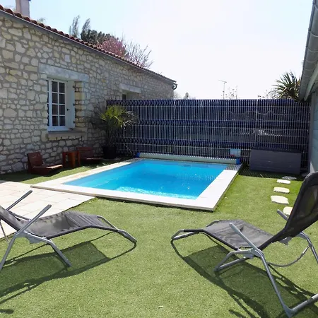La Palmyre - Maison Mitoyenne En Pierres - Avec Piscine Privee * لو ماثيز